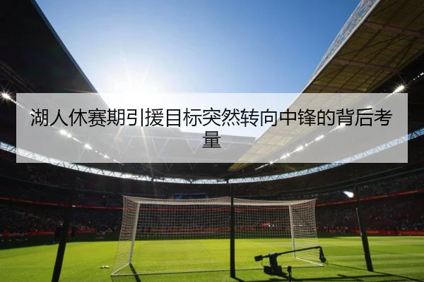 湖人休赛期引援目标突然转向中锋的背后考量